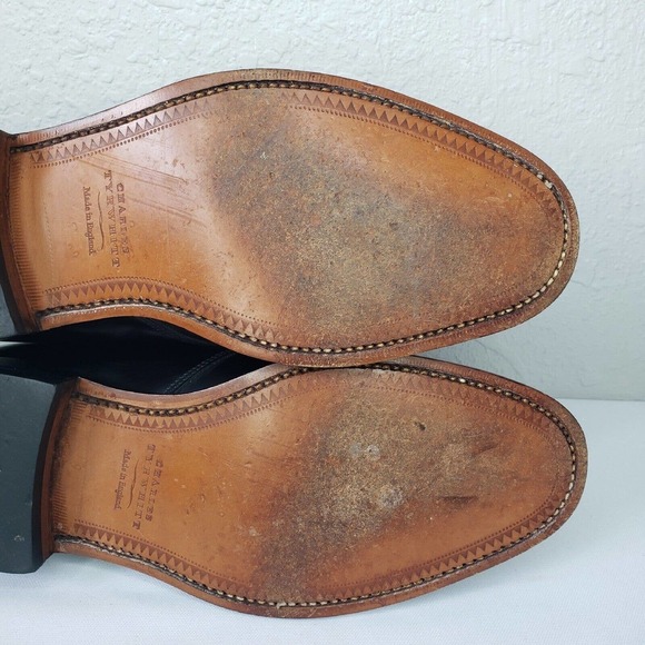 Charles Tyrwhitt Made In England Black Leather Lace Up Ankle Boots Mens Sz 6.5UK main image 4